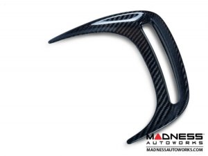 FIAT 500 Rear Bumper Side Duct Trim Piece Set - Carbon Fiber 
